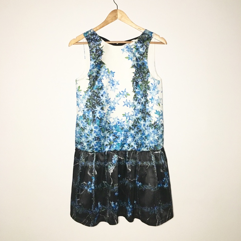 TIBI sidewalk sleeveless floral dress 4